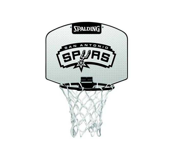 Spalding San Antonio Spurs Mini krepšinio lenta su kamuoliu Spalding San Antonio Spurs Mini krepšinio lenta su kamuoliu