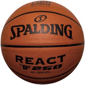 Spalding React TF-250 Logo FIBA krepšinio kamuolys 76967Z Spalding React TF-250 Logo FIBA krepšinio kamuolys 76967Z