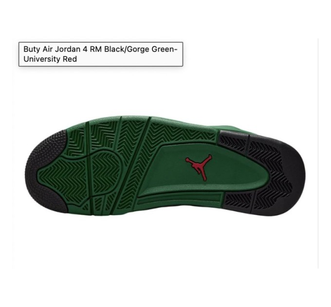 Air Jordan 4 RM Black / Gorge Green krepšinio bateliai