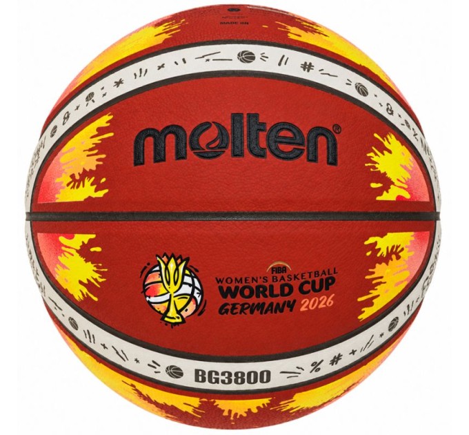 Molten Women's World Cup Germany 2026 6 dydžio krepšinio kamuolys Molten Women's World Cup Germany 2026 6 dydžio krepšinio kamuolys