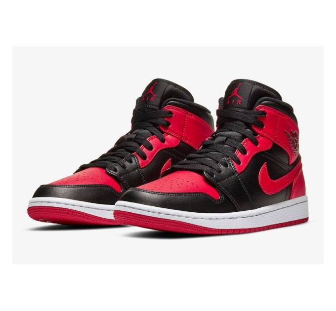 Air Jordan 1 Mid Banned krepšinio bateliai - 554724-074