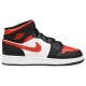 Air Jordan 1 Mid GS Fire Red krepšinio bateliai - 554725-079