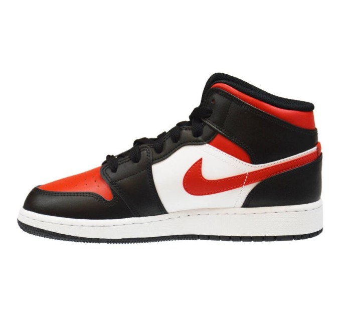 Air Jordan 1 Mid GS Fire Red krepšinio bateliai - 554725-079