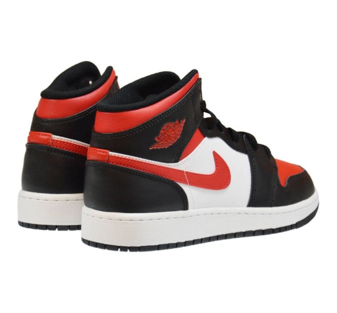 Air Jordan 1 Mid GS Fire Red krepšinio bateliai - 554725-079