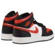 Air Jordan 1 Mid GS Fire Red krepšinio bateliai - 554725-079