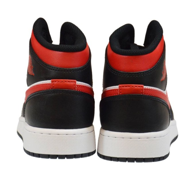 Air Jordan 1 Mid GS Fire Red krepšinio bateliai - 554725-079