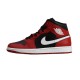 Air Jordan 1 Mid Vyriški krepšinio bateliai Black / Gym Red / White - DQ8426-061