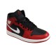 Air Jordan 1 Mid Vyriški krepšinio bateliai Black / Gym Red / White - DQ8426-061