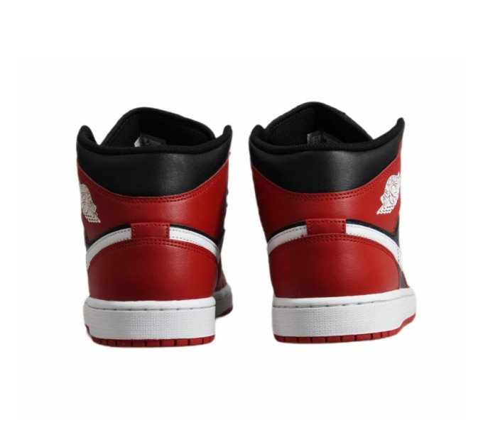 Air Jordan 1 Mid Vyriški krepšinio bateliai Black / Gym Red / White - DQ8426-061