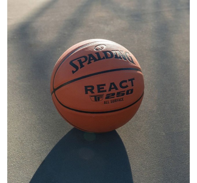 Spalding React TF-250 76801Z krepšinio kamuolys