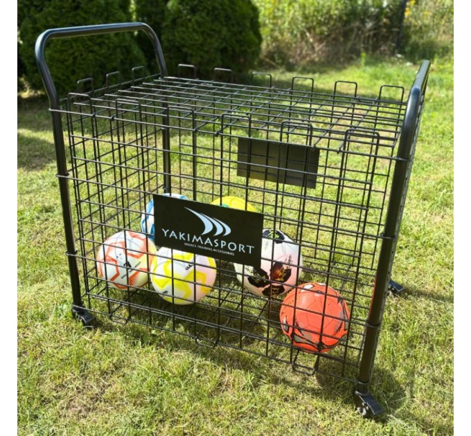 Lockable ball/equipment cart on wheels 100830