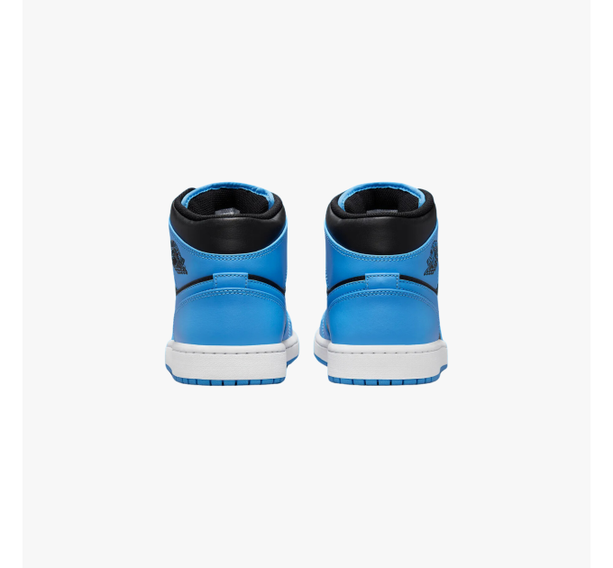 Nike Jordan 1 Mid University Blue Black krepšinio bateliai