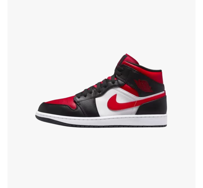 Nike Jordan 1 Mid Alternate Bred Toe krepšinio bateliai moterims Nike Jordan 1 Mid Alternate Bred Toe krepšinio bateliai moterims