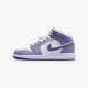 Nike Jordan 1 Mid Dusty Amethyst White Court Purple krepšinio bateliai jaunimui