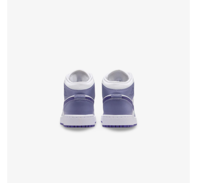 Nike Jordan 1 Mid Dusty Amethyst White Court Purple krepšinio bateliai jaunimui