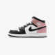 Nike Jordan 1 Mid White Rust Pink Black krepšinio bateliai jaunimui