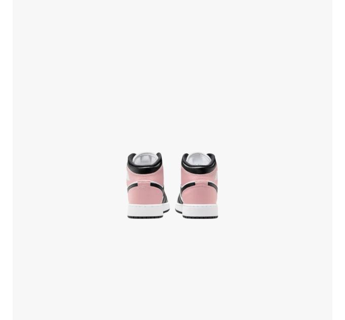 Nike Jordan 1 Mid White Rust Pink Black krepšinio bateliai jaunimui