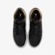 Jordan 1 Mid Black Metallic Gold Swoosh krepšinio bateliai jaunimui