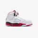Jordan 5 Retro Fire Red Black Tongue (2025) krepšinio bateliai jaunimui