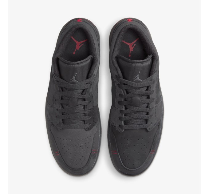 Jordan 1 Low SE Craft Dark Smoke Grey Varsity Red krepšinio bateliai
